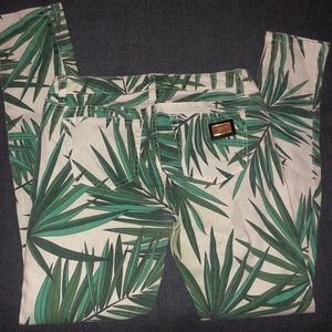 Michael Kors Palm Print Skinny Jeans